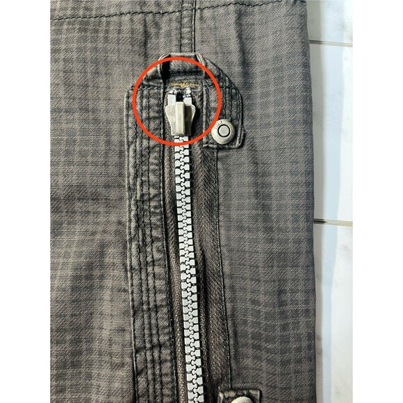 VTG F.U.S.A.I. Jacket Ments Grunge Flannel Brown Y2K Full Zip Snap Sz XL . Flaw - Picture 10 of 15